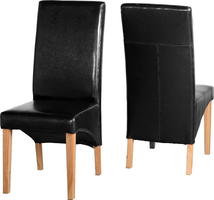 G1 Chair in Black Faux Leather